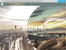 Tablet Screenshot of green.tv